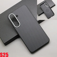 Magsafe Carbon Fiber Pattern Case for Samsung Galaxy S25 / Ultra / Plus by Snagg A Phone Case