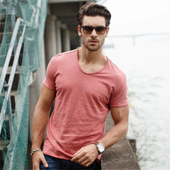 Men's 5 Piece Essential V-Neck Bundle | 100% Pure Cotton Summer Tees