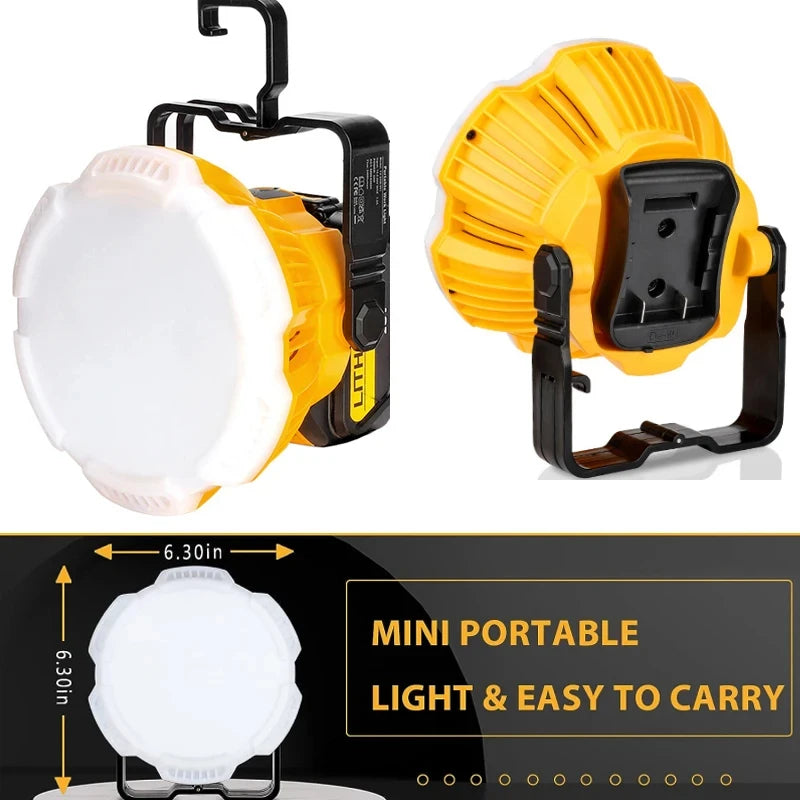 24W LED work light with hook for 18V tool batteries – image 6