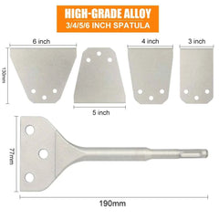 SDS Plus Heavy Duty Floor Scraper | Replaceable Scaling Chisel for Tile, Adhesive & Concrete Removal