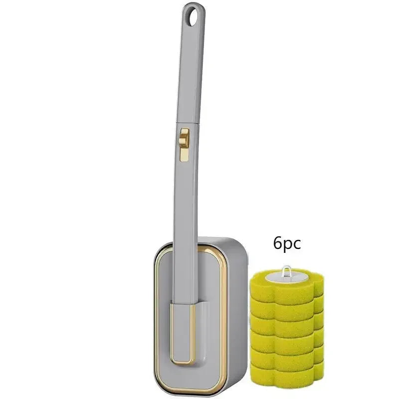 Wall Mounted Toilet Brush Set – Disposable Head System by Snagg A Toilet Brush