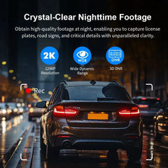 2K QHD Smart Dash Cam (D5) | 360° Rotation & Voice Control