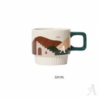 Retro Ceramic Coffee Cup Hand Grip Mug For Home Use Gift by Snagg A Cup