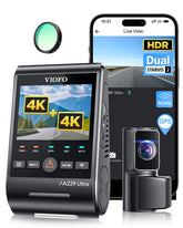 4K Front + 4K Rear Dual Dash Cam | Dual Sony STARVIS 2 Night Vision & Voice Control