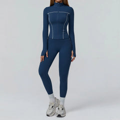 Women's 2/3-Piece Yoga Clothes Set | High Waist Leggings Running Bra Workout Tracksuit Gym Outfits