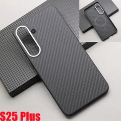 Magsafe Carbon Fiber Pattern Case for Samsung Galaxy S25 / Ultra / Plus by Snagg A Phone Case