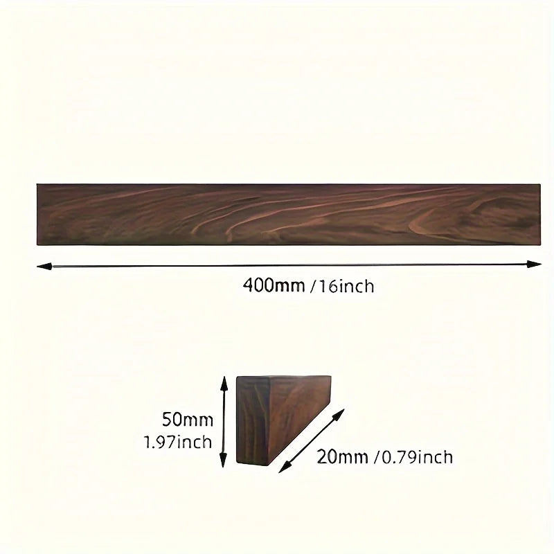 16 Inch Walnut Magnetic Knife Holder by Snagg A Rack
