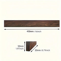16 Inch Walnut Magnetic Knife Holder by Snagg A Rack