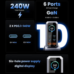 240W GaN Fast Charging Station by Snagg A Charging Station