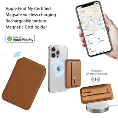 MagSafe Compatible Magnetic Wallet with Stand & Find My Tracking by Snagg A MagSafe Wallet
