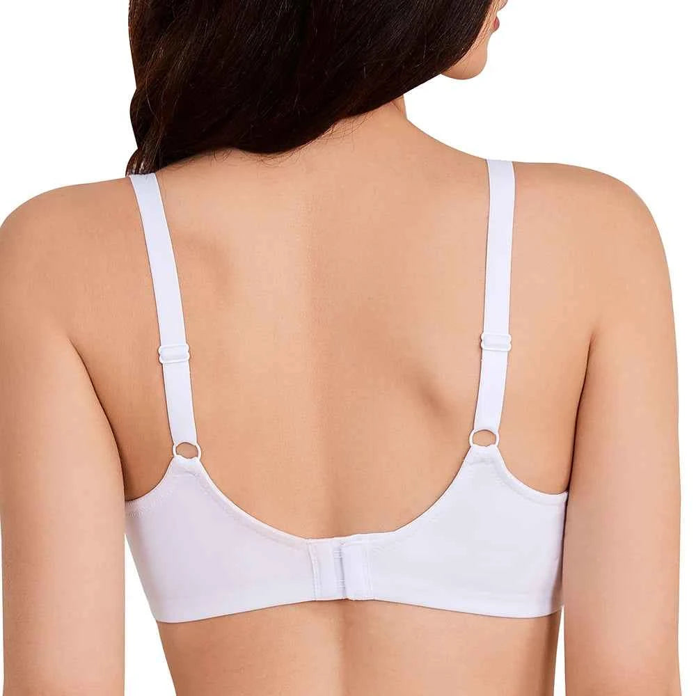 Plus Size Floral Lace Minimizer Bra | Ultra-Thin Underwire Non-Padded Full Cup Support