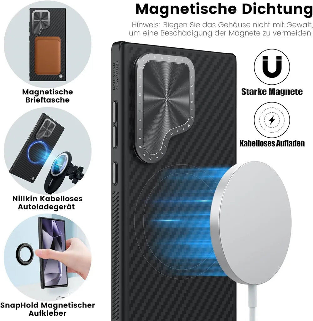 Samsung Galaxy S24 Ultra Magsafe Aramid Fiber Case by Snagg A Phone Case