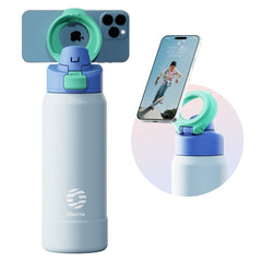 Magnetic Smart Thermos - 24H Insulation & Integrated Phone Mount
