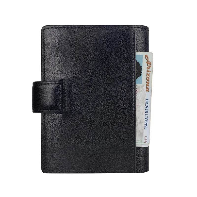 2025 RFID Vintage Leather Short Wallet - SnaggIt