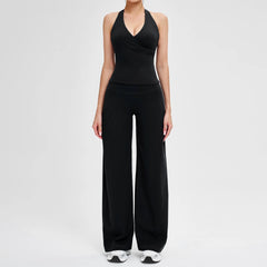 Women's 2-Piece Yoga Tracksuit | High Waist Leggings & Sports Bra Athletic Gym Fitness Workout Set