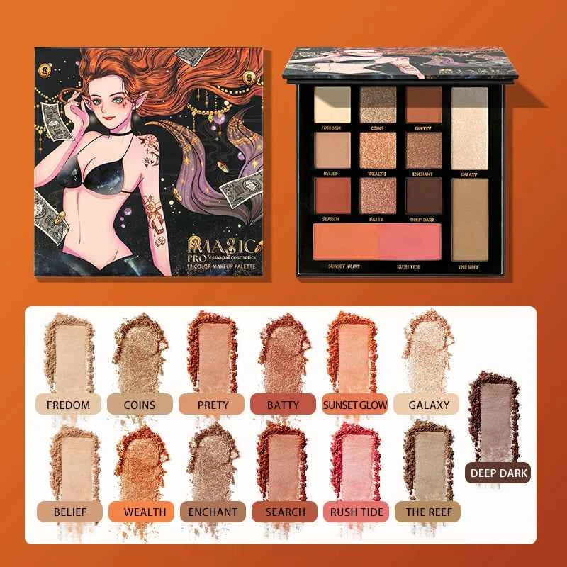 36 Color Professional Master Palette – High-Pigment Matte, Shimmer & Body Art Essentials