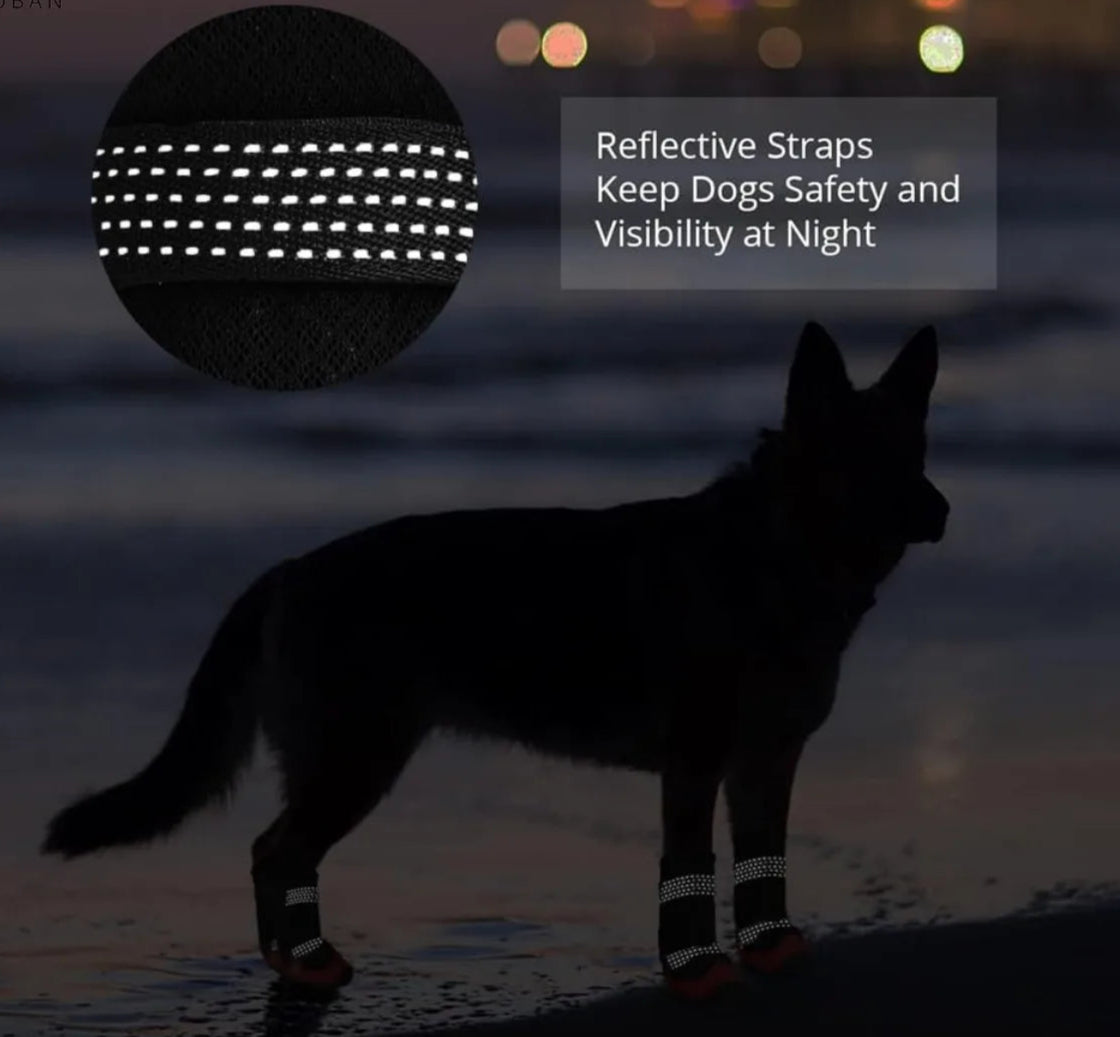 Waterproof Anti-Slip & Reflective Dog Shoes by Snagg A Shoes