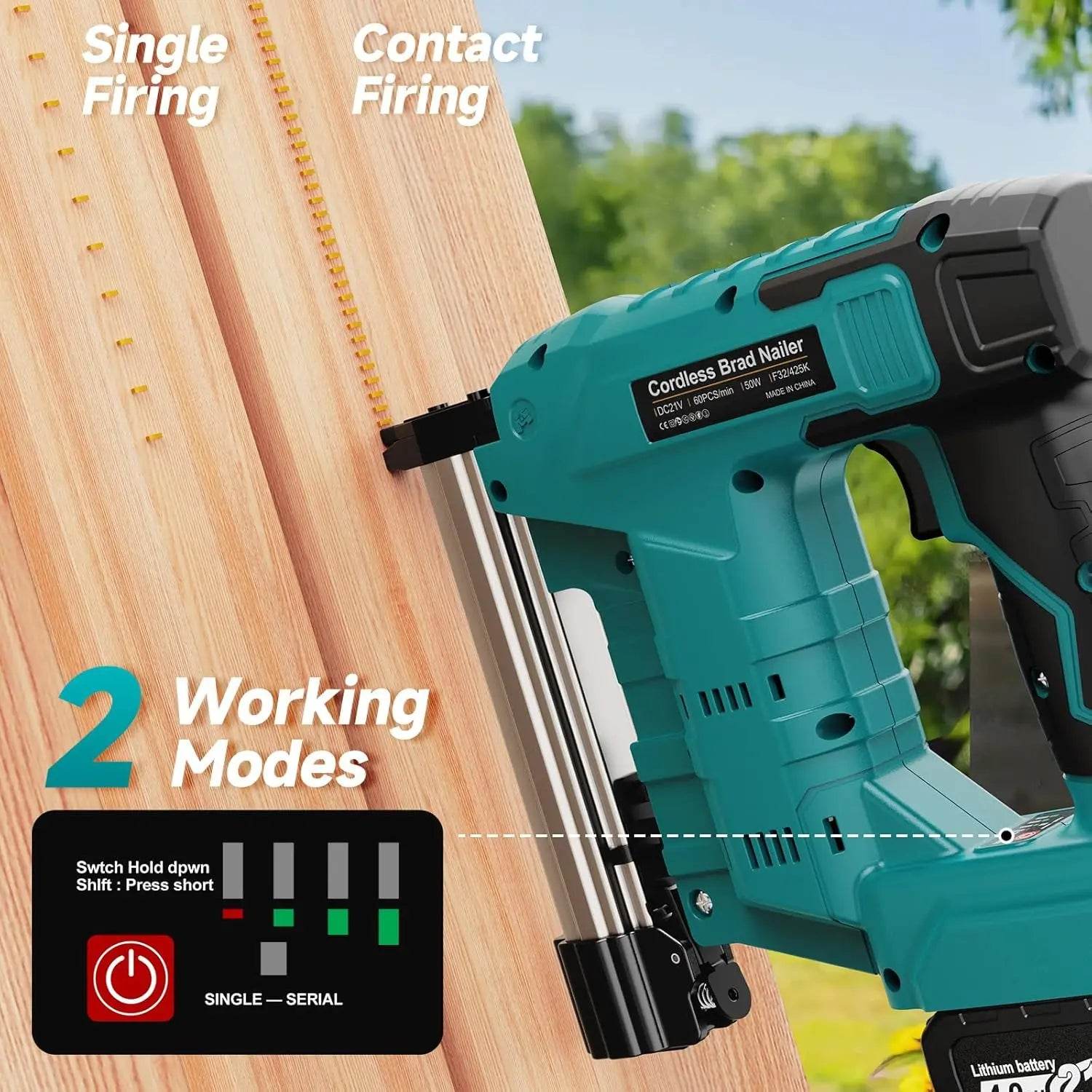 Cordless 2-in-1 Brad Nailer & Stapler - SnaggIt