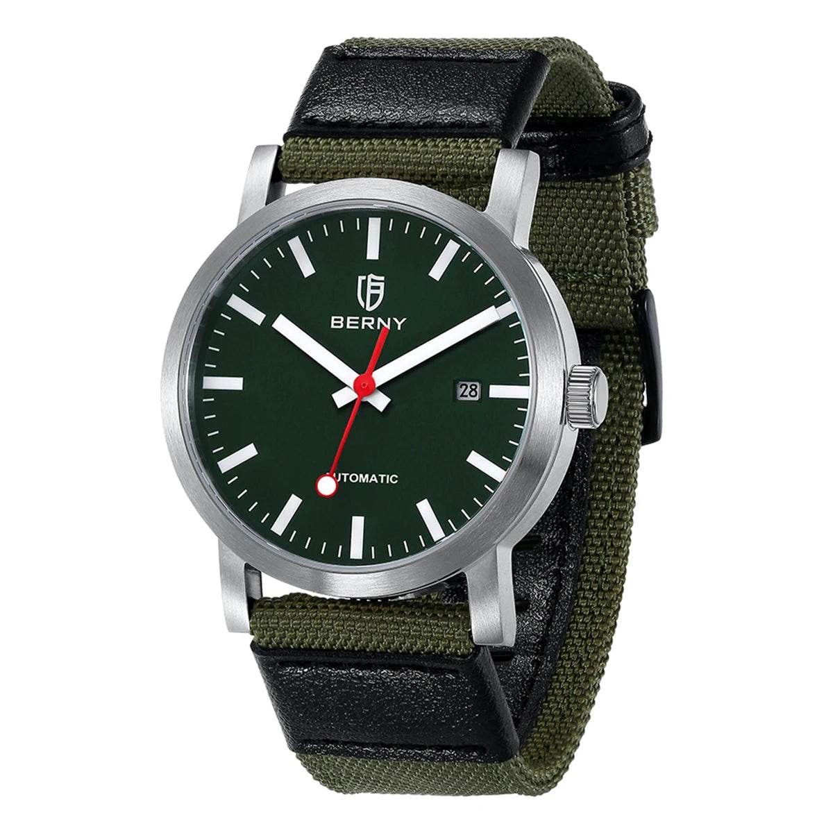 BERNY Swiss Railroad Automatic Watch - SnaggIt