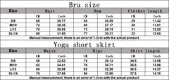 Women's 2 Piece Yoga Set | Sports Bra & High Waist Short Skirt Sleeveless Gym Fitness Tracksuit