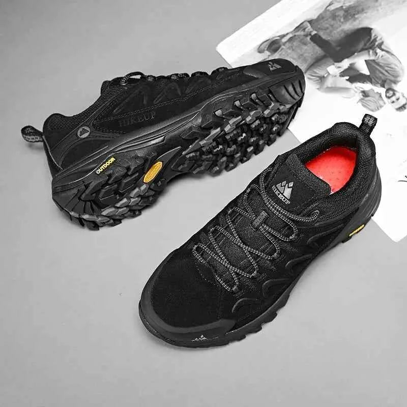 Men's Mid-Top Trekking Shoes – Breathable Trail & Climbing Shoes, Grey, Brown or Black