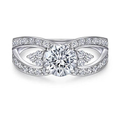 1ct Green Moissanite Double Ring - SnaggIt
