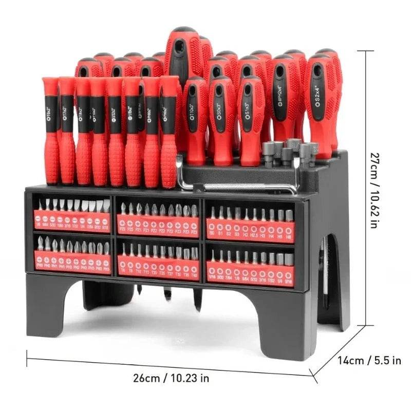 101-Piece Magnetic Screwdriver & Bit Set - SnaggIt