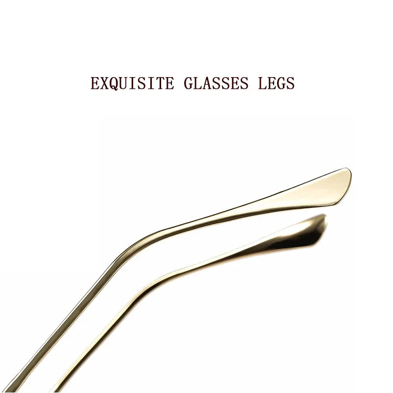 Rimless Square Sunglasses by Snagg A Shades
