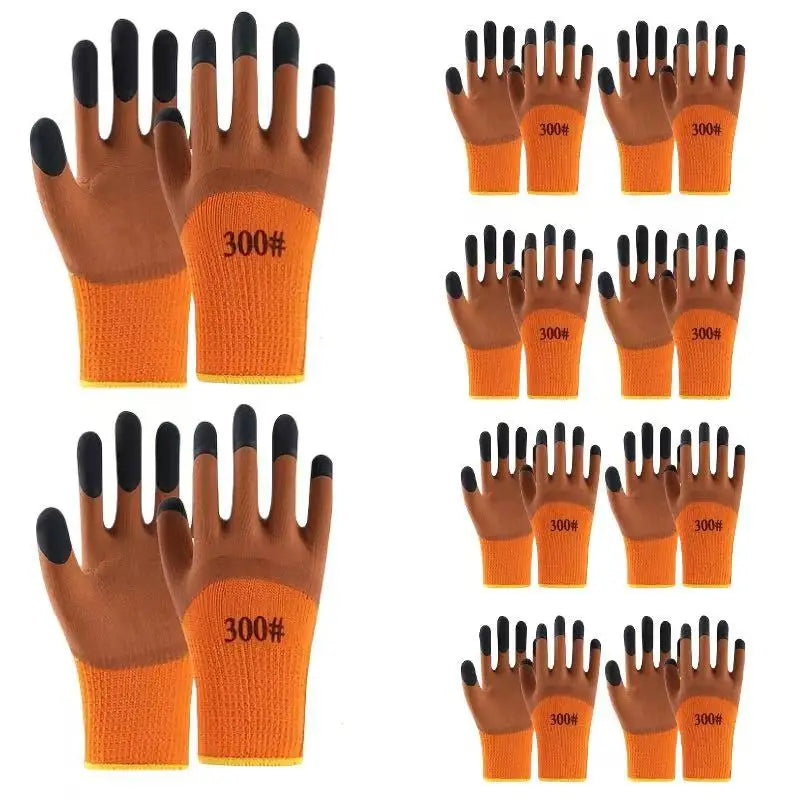 10 Pairs of Waterproof Winter Work Gloves by Snagg A Gloves
