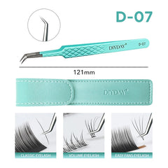 Professional Anti Slip Precision Tweezers – High-Density Fiber-Tip Lash & Brow Tools