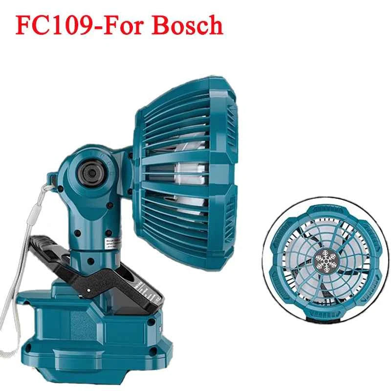 Clip-on cordless fan for Bosch 18V batteries – image 1