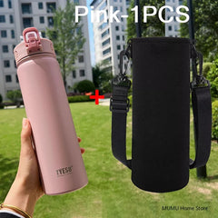600ml/750ml High Performance Thermal Flask | Integrated Straw & All-Day Insulation