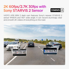 Ultra Compact 2K Quad HD Dash Cam | Sony STARVIS 2 Night Vision & Smart Voice Control