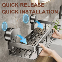 Suction Cup Storage Rack by Snagg A Rack