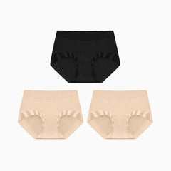 Seamless Antibacterial Briefs | 3-Pack Breathable Stretch Comfortable Women's Panties