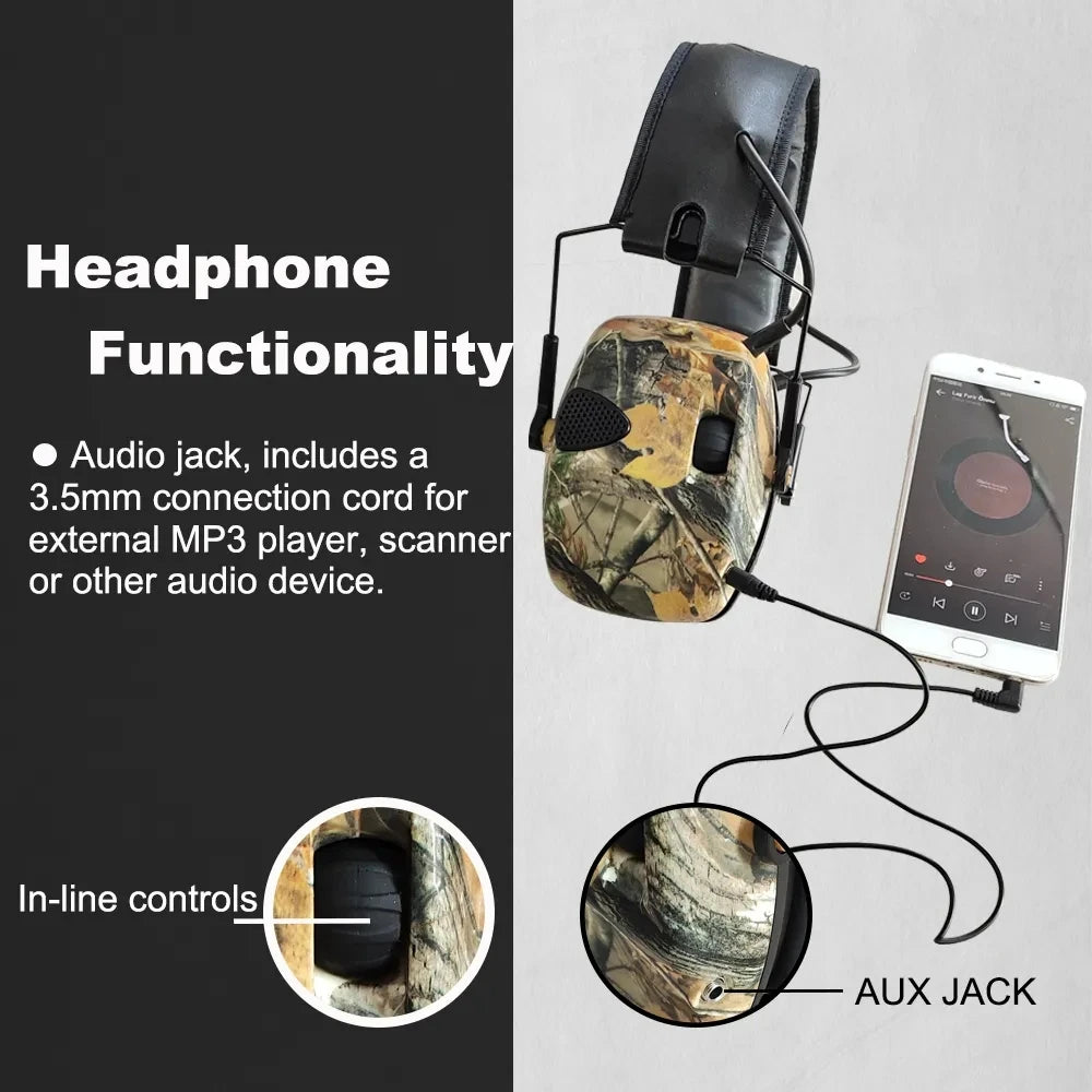 Tactical Hearing Protection Earmuff by Snagg An Earmuff