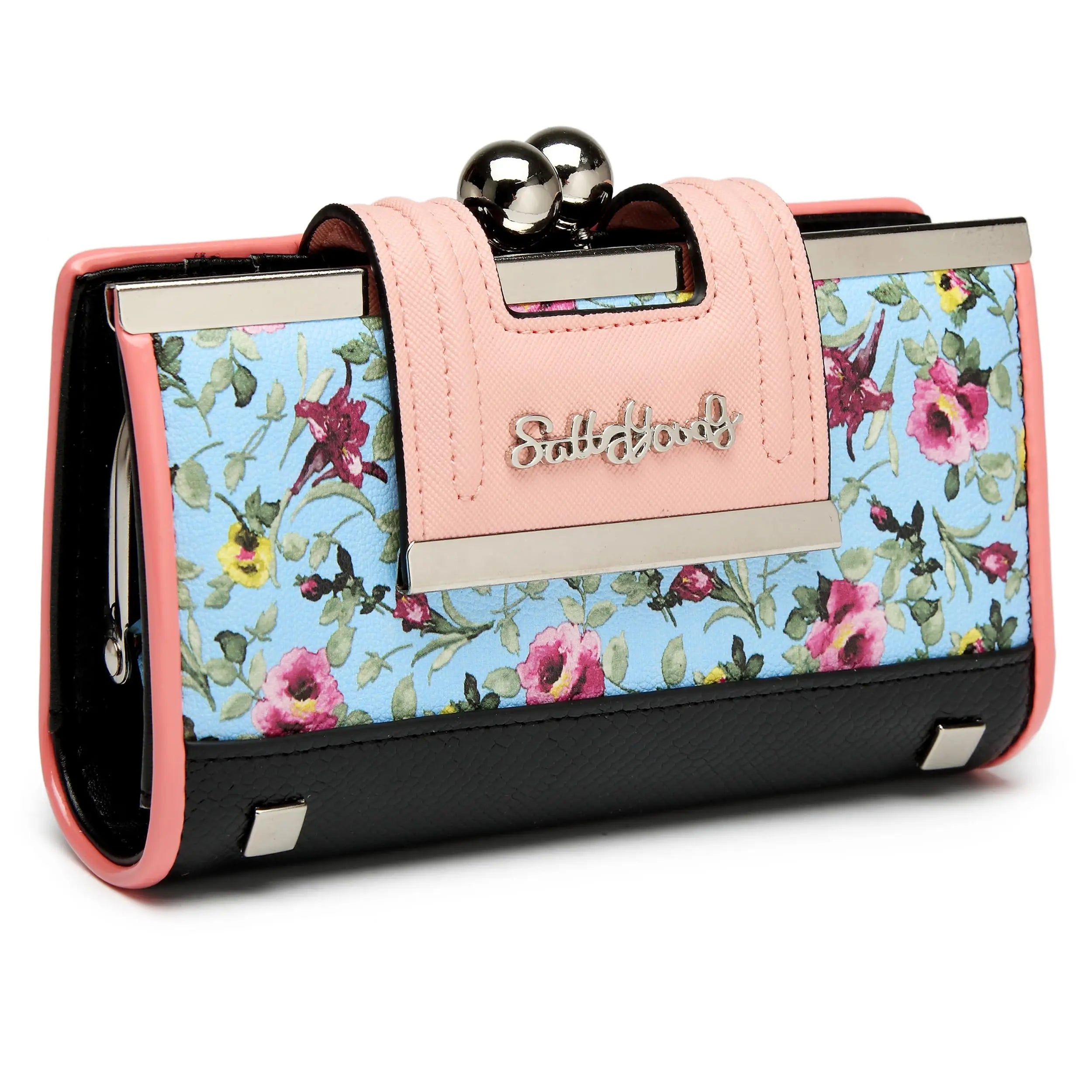 Women’s Floral Leather Long Wallet by Snagg It Wallet