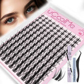 Professional DIY Fairy Manga Lash Cluster Set – 140 Piece Natural Anime Extension Kit