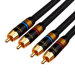 HiFi RCA Audio Cable – Premium 2RCA to 2RCA Interconnect Cable for Amplifiers, DACs, TVs & DVD Players by Snagg A Interconnect Cable