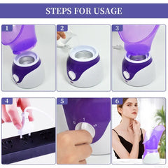Facial Steamer Aromatherapy Machine – Hot & Cold Nano Mist Spa Device