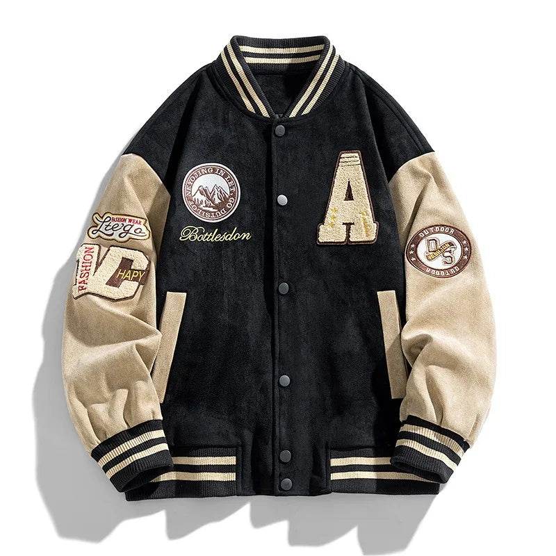Baseball Embroidered Bomber Jacket - SnaggIt