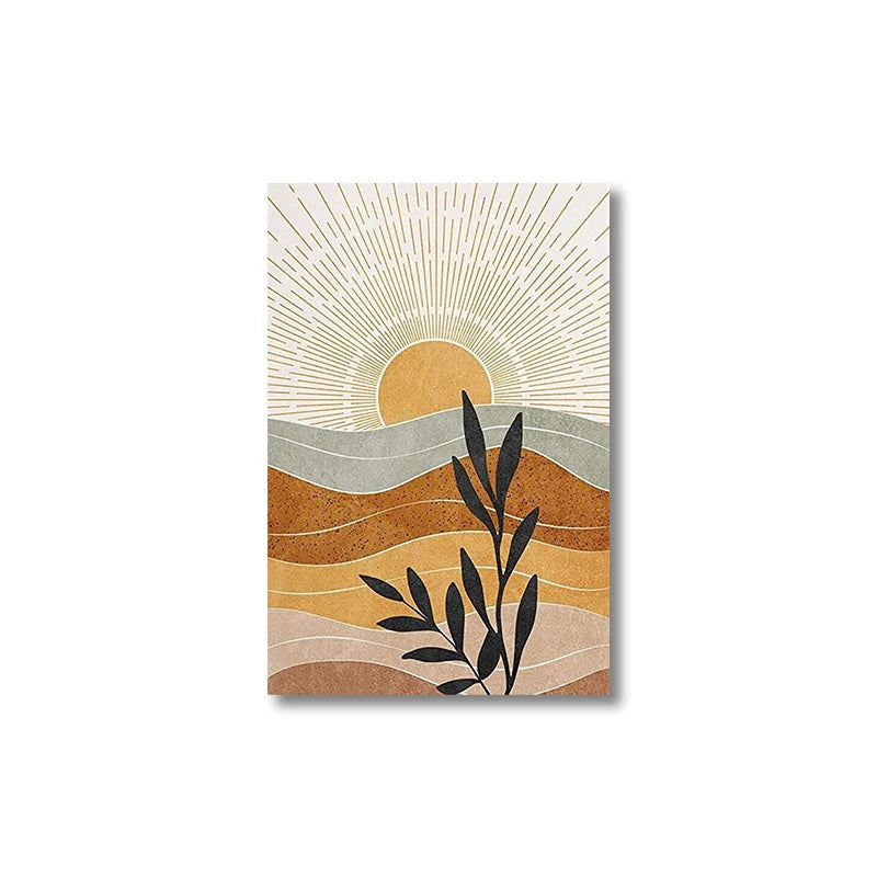 Geometric Sun & Desert Plants Wall Art – Set of 3 by SnaggIt