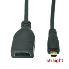 90-Degree Micro HDMI to HDMI Cable – Up/Left/Right Angle for Sony A6400, GH4 & Digital Camera (50cm/150cm)