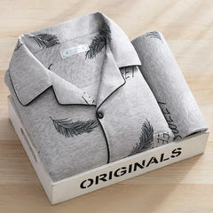 Plus Size Men's Plaid Pajama Set | Cardigan Button-Down Top & Pants Winter Sleepwear Loungewear