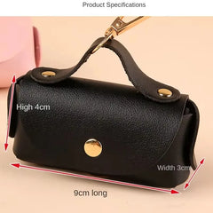 Premium Faux Leather Waste Bag Holder | Stylish & Portable Pet Cleanup Organizer