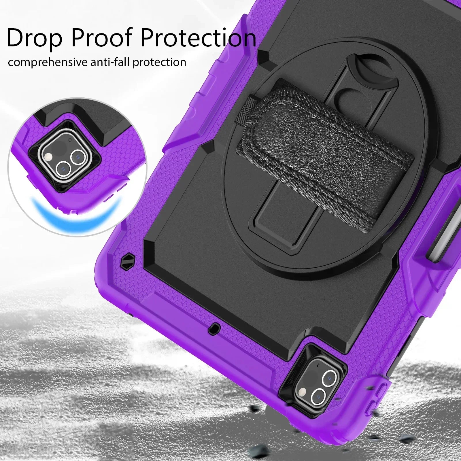 360 Rotation Kids Stand Tablet Case for IPad Series by Snagg An iPad Case