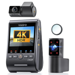 4K Triple Channel SSD Dash Cam | Sony STARVIS 2 Night Vision & Fisheye Cabin View