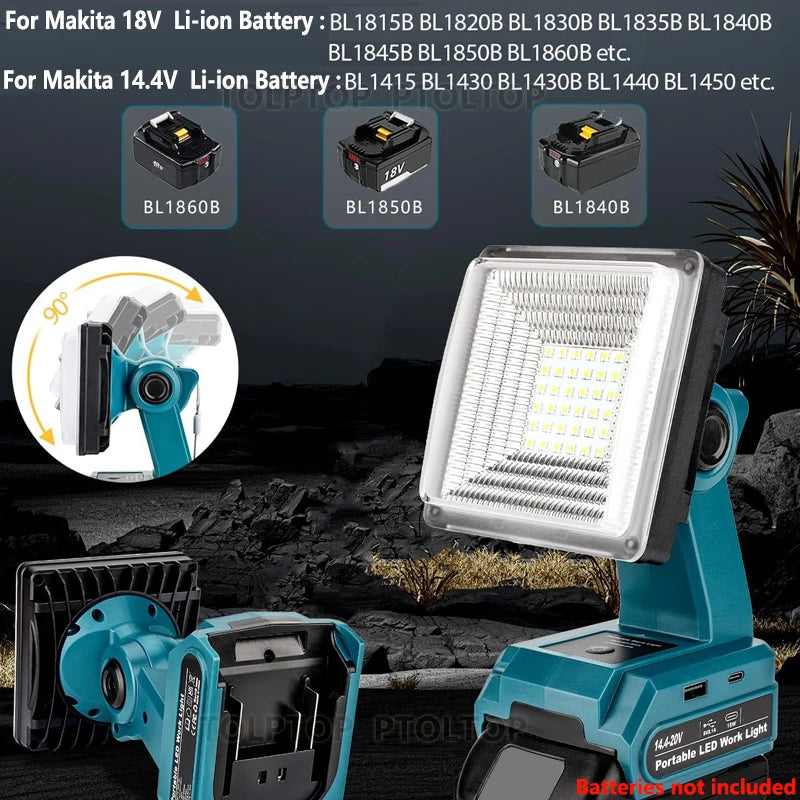 LED work light for Makita 18V batteries – image 8