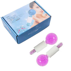 2PCS Ice Roller Balls – Cryo Facial Cooling Globes for Puffiness, Tightening & Glow