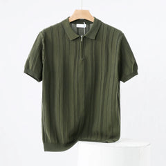 Vintage Knitted Polo | England Style Summer Business Casual